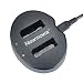 NB 13L Newmowa Dual USB Charger for Canon NB-13L and PowerShot G5X, G7X, G7 X Mark II, G9X, G9 X Mark II, G1 X Mark III, SX620 HS, SX720 HS, SX730 HS