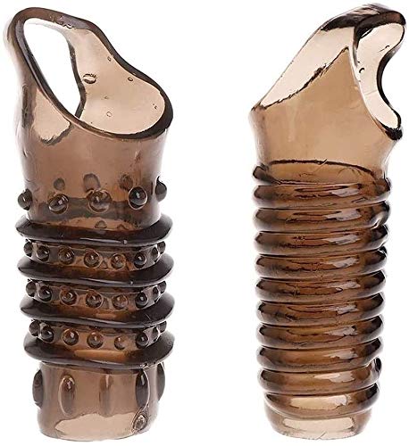 2pcs Reusable Pennis Sleeves Girth for Men Extender Enlarger Extension Sheath Elastic Long Lasting Time Size Sleeve Waterproof Best Gift for Men-2pc 2020new
