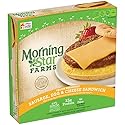 Morningstar Farms, Breakfast Sandwich, Veggie Sausage Egg & Cheese, 14.8 oz (Frozen)