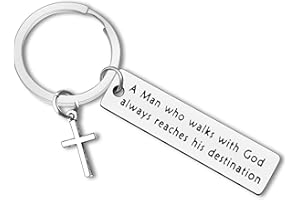 Dabihu Christian Gift Keychain Religious Gift Bible Verse Keyring Baptism Christmas Easter Birthday First Communion Gift