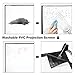 120 Inch 16:9 Portable Projector Screen High Contrast Collapsible PVC HD 4K Design Hanging Hole Grommets Front Projection Home Indoor Outdoor Movie Match Party
