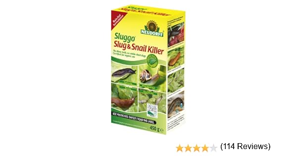 Neudorff Sluggo - Insecticida para babosas y Caracoles, 450 g ...