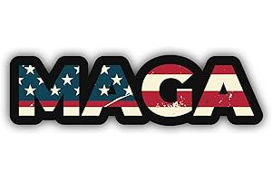 Zirni Make America Great Again Flag Slogan Presidential Election Sticker Art Decal