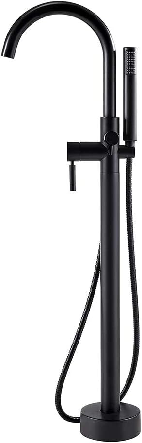 Ove Decors Black Athena Matte Freestanding Faucet