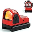 Tactical RMR Red Dot Sight, 3.25MOA Red Dot Reflex Sight Scope for 20mm w/Weaver Picatiinny Rail Mount with 5 Brightness Settings(Red)