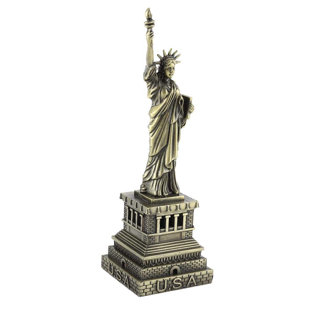Niady Statue of Liberty Metal Building Model Desk Decoration Gift Famous Building Model