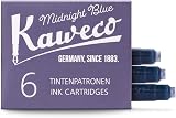 Kaweco Midnight Blue Fountain Pen Ink Cartridges Pack of 6 1ml