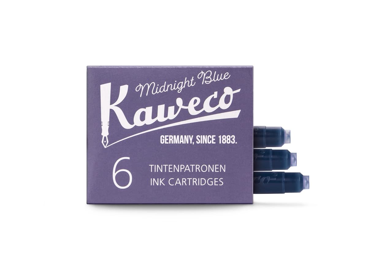 Kaweco midnight blue ink cartridges (pack of 6)