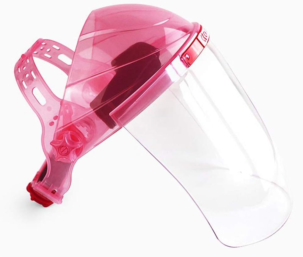 HUOFEIKE Full Face Shield Adjustable Mesh Visor Industrial Safety Face Shield Protection Safety Helmet for Kitchen Chainsaw Gardening Logging Brushcutter Forestry