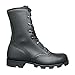 MCRAE Legacy Combat Boot with Panama Sole, Black Leather, 9.5 Wide