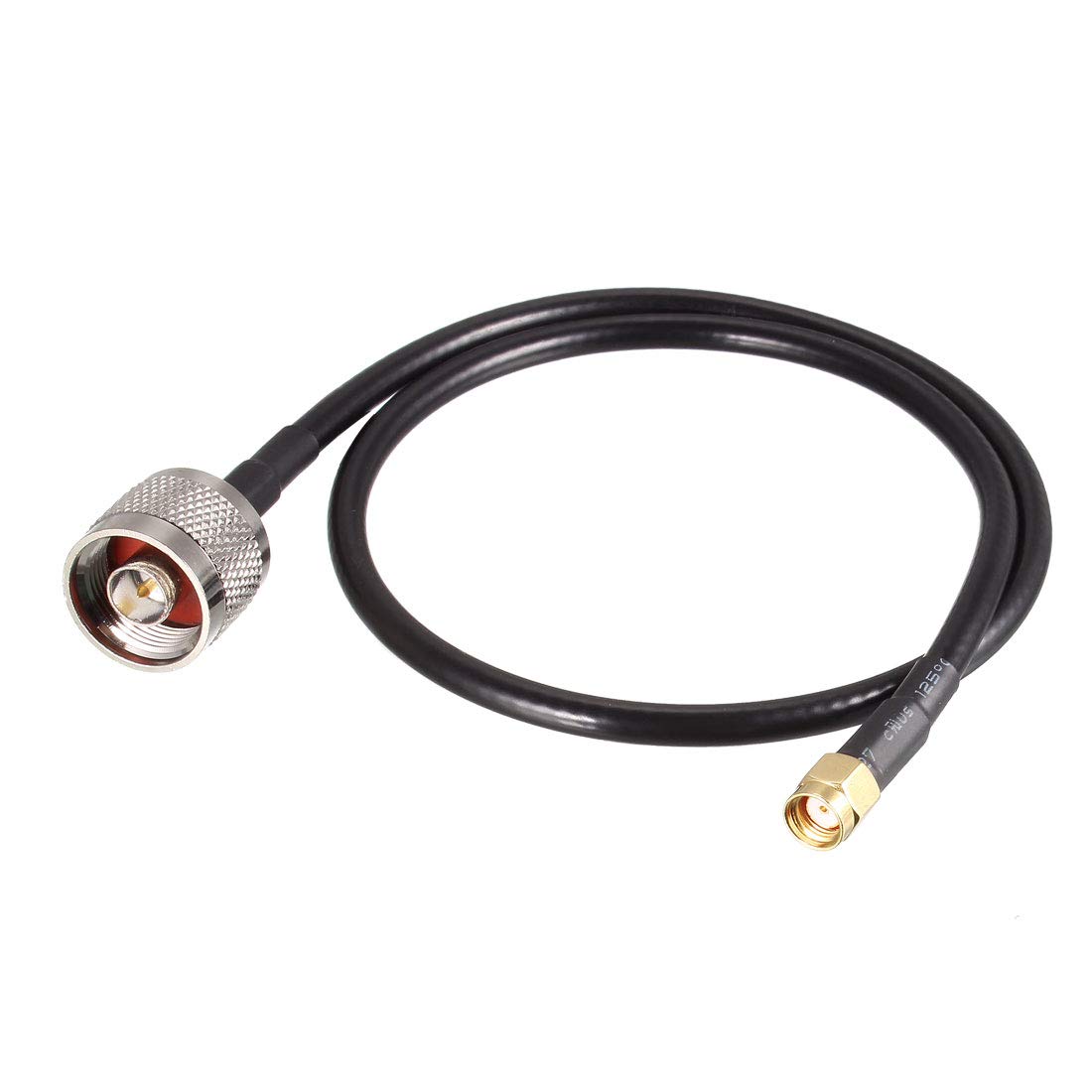 sourcing map Coax Cable N Male to RP-SMA Male Pigtail Cable 50 Ohm 20 Inch RG58