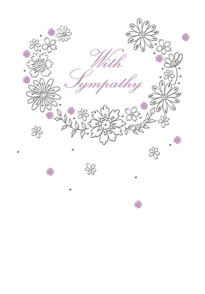 Piccadilly Greetings Contemporary Occasion Card Sympathy - 7 x 5 inches