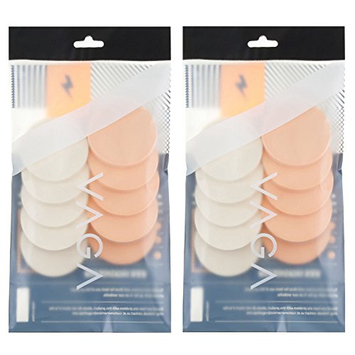 Beauty Make Up Set of 20pcs Latex Liquid Foundation Powders Compact Sponges Applicators Bronzers Concealers Application Rounds Blenders Blending Tools In Pink and White Colors
