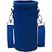 Made Easy Kit Neoprene Water Bottle Carrier Holder with Adjustable Shoulder Strap for Insulating & Carrying Water Container Canteen Flask Available in 5 Sizes (Blue, L (32oz / 1.5L))