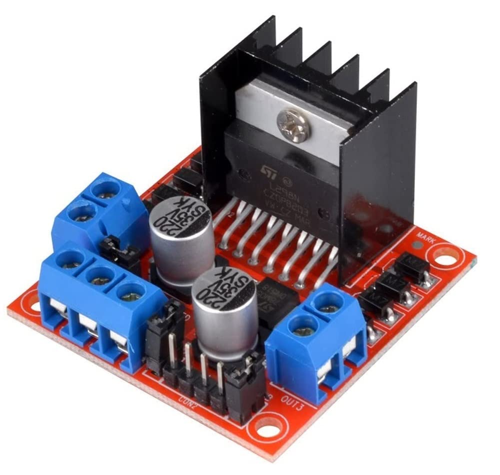 Fasizi Mini Stepper Motor Drive Controller Board Module L298N Dual H Bridge DC Stepper for Arduino Smart Car Robot