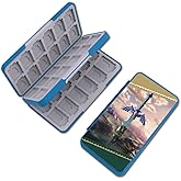 PERFECTSIGHT 48 Switch Game Card Case for Nintendo Switch 2/ OLED/ Lite, Switch Game Holder Cartridge Case with 48 Game & Micro SD Cards Storage, Skyward Sword