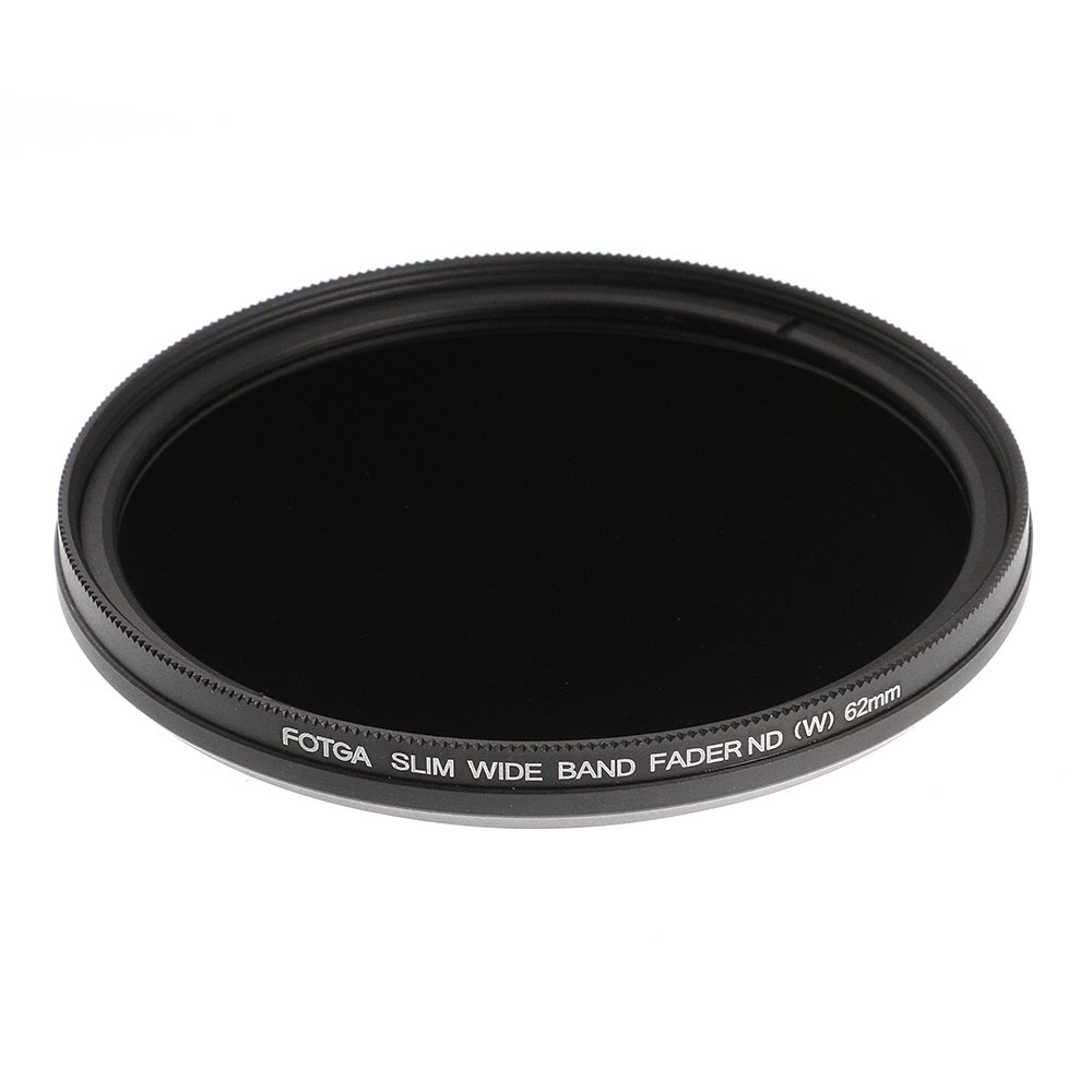 Ruili Slim Fader Variable 62mm ND Filter Adjustable ND2 to ND400 Neutral Density Lens Filter for DSLR Camera