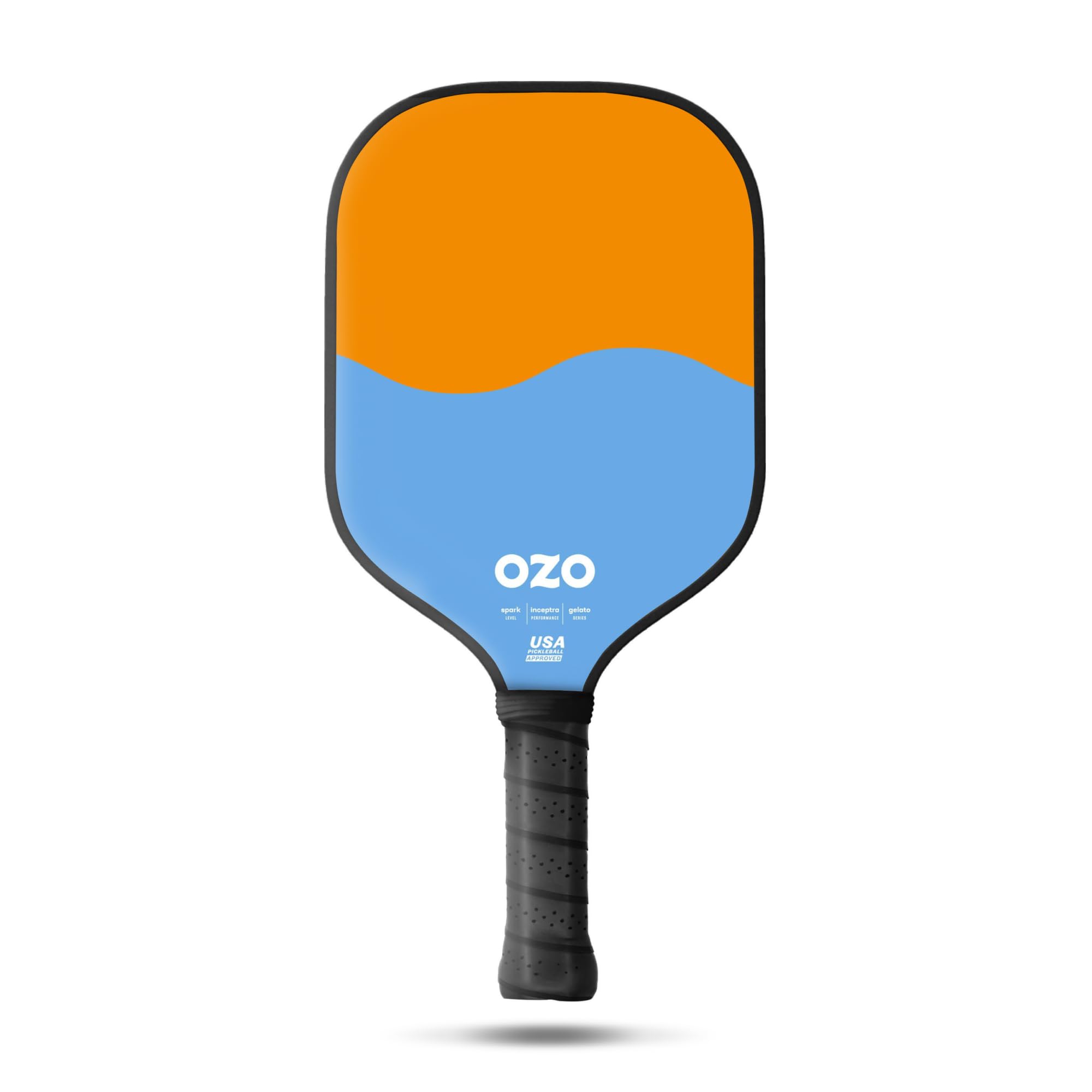 OZO Pickleball - Spark Beginner Control Paddle - USAPA Approved Beginner Control Paddle - Fiber Glass Face Racket (Melon & Cotton Candy)