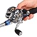 Sougayilang Baitcast Reel with 11+1 Shielded Ball Bearings - 18 Lb Carbon Fiber Drag - Rubber Cork Handle Knobs - Magnetic Tuned Dual Brakes Low Profile Baitcasting Fishing Reels