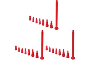 Semlos Butane Tank Adapter - Butane Nozzle - Lighter and Torch Refill or Release Adaptor, Gas Refill Adapter for All Nozzle's Gas Tank, Torch, Lighter (Red)