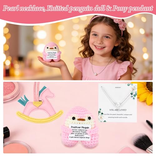 Gift for Girls 9 10 11 12 13 14 15 Birthday or Valentine's Day Includes Glass Cup with Lid and Straws, Make Up Brushes, Pencil Case, Socks, Bracelet, Headband