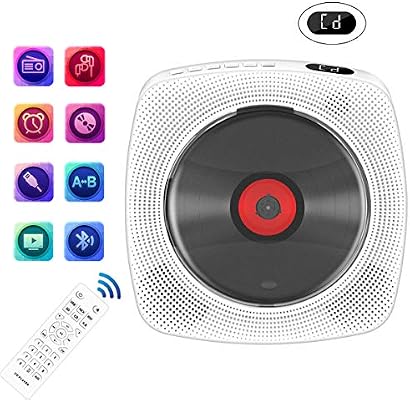 Portable CD Player with Bluetooth, Wall 
