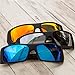 GAMMA RAY OPTICS Polarized Sunglasses for Men Sport Wrap Grey Lens