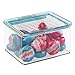 iDesign Plastic BPA-Free Pantry Food Storage Organizer Bin with Air-Tight Hinged Lid, 1.5 Quart Container for Kitchen, Fridge, Freezer, Cabinet, 5.5