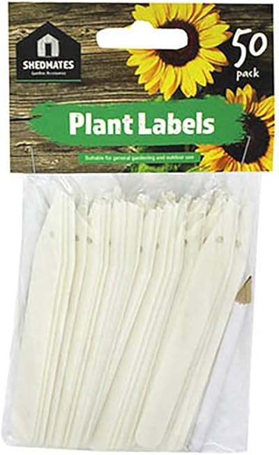 Kingfisher GSP202 Plant Labels and Pencil White Pack of 50 Best Price Square
