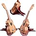 Ukulele Stand Wood Stand Folding Portable Stand for Mandolins and Violins (Red)