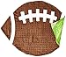Mud Pie Football Blanket Stroller Brown