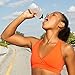 Fitletic Running Water Bottle BPA Free Pair 8 Oz Black Cap Replacement Bottle | Hydration Bottle | Fits Running Belt RB08-01