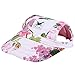 Cade Flower Pattern Nylon Baseball Cap/Dogs Hat/Visor Cap with Ear Holes for Small Dogs (Floral Print-M)