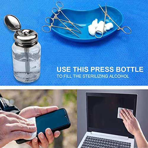 110ml One Touch Clear Glass Bottle, Professional Clear Glass Pump