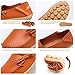 CIOR Women's Genuine Leather Loafers Casual Moccasin Driving Shoes Indoor Flat Slip-on Slippers,M912,Khaki,40