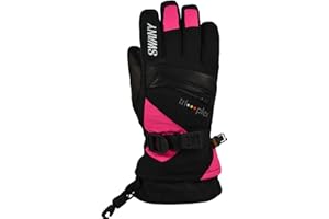 Swany Junior X-Change Sports Moisture-Wicking Quick-Drying Warm Durable Flexible Leather Winter Gloves