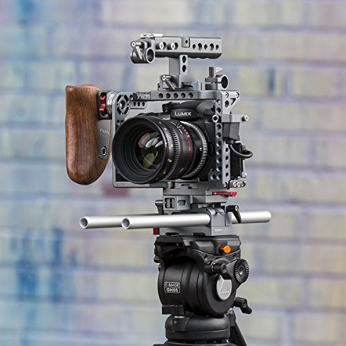 Ikan Panasonic GH4/GH5 Rig with Wooden Handle (Tilta) - Black - ES-T37-A (Certified Refurbished) - Thumbnail 4