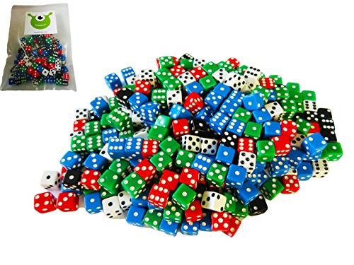 Hobby Monsters 200-Piece Mini 8 mm Assorted Game Dice