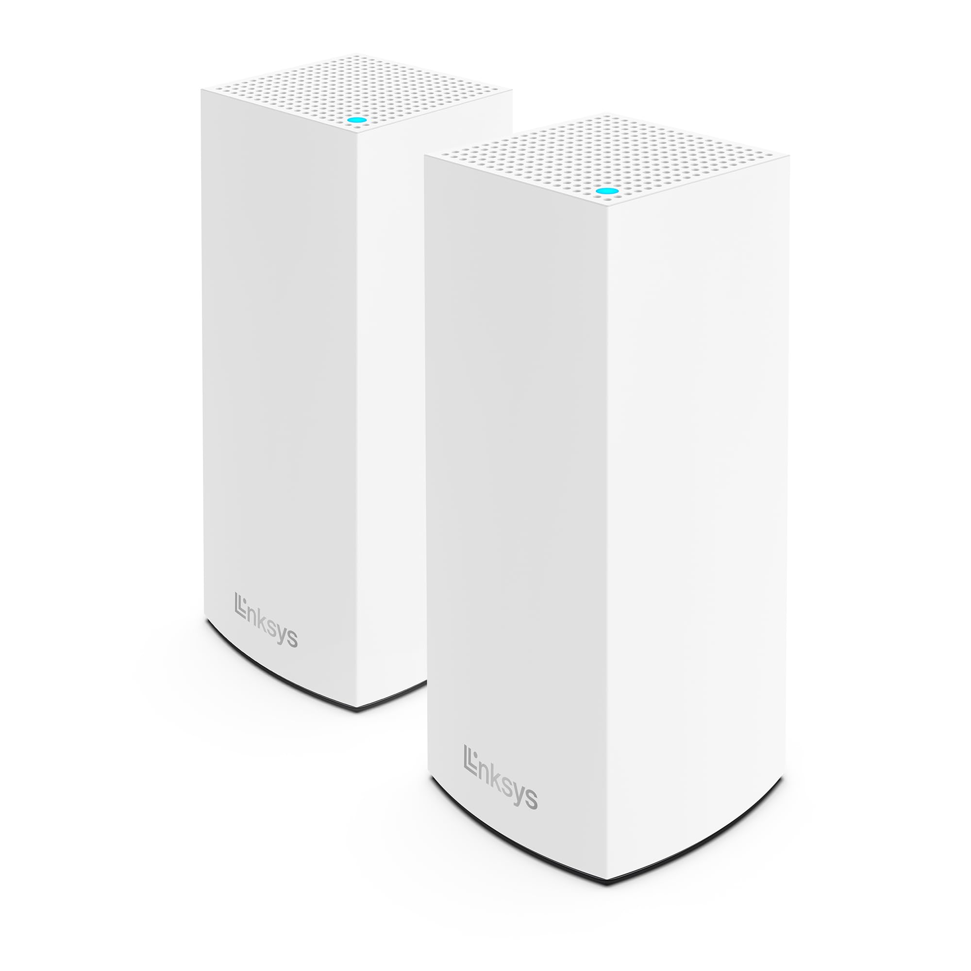 Linksys Atlas Pro 6 Velop Dual-Band Mesh WiFi 6 System (AX5400) WiFi Router with up to 500 m² Wireless Coverage, 4 Times Faster for More Than 60 Devices - Pack of 2, White