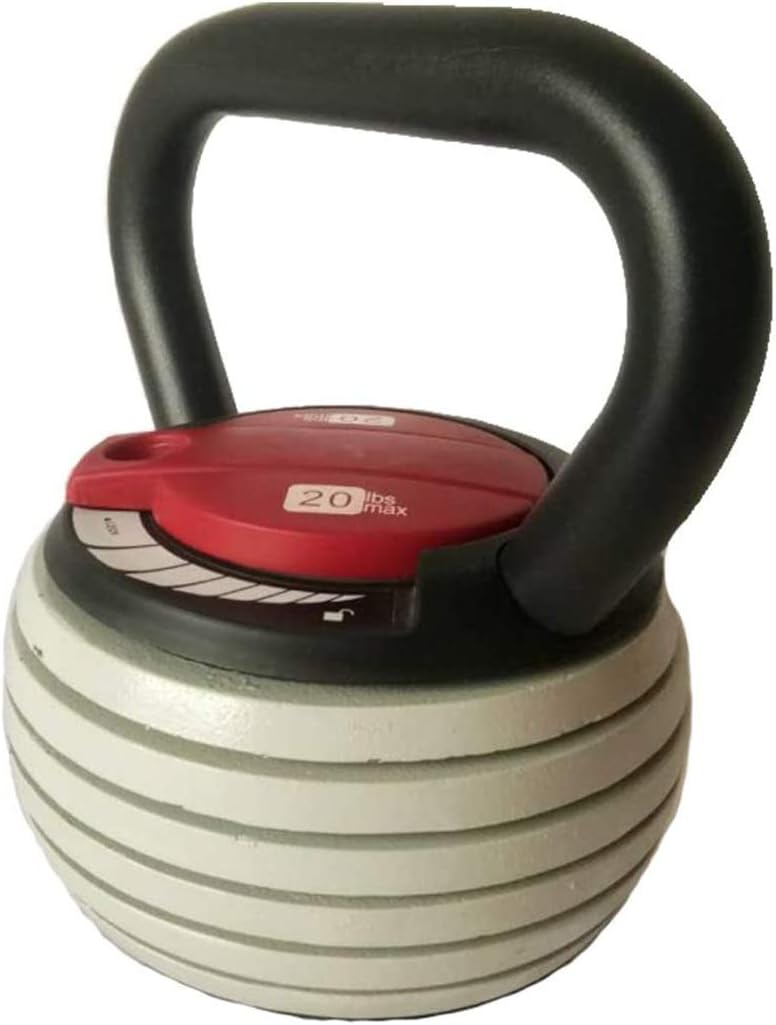 DPPAN Cast Iron Kettlebell, Vinyl Coated Kettlebell Professional Wide Flat Base Kettlebell Weight, Great for Full Body Workout and Strength Training,Milky_40lb
