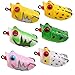 Fishing Lures Topwater Floating Weedless Lure Frog Baits with Double Sharp Hooks Soft Bait for Bass Snakehead Salmon Freshwater Saltwater Fishing (Mix Style)