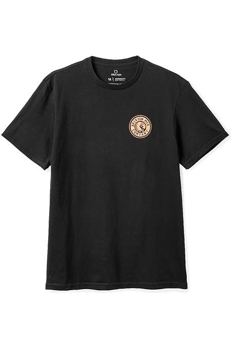 Brixton Hardee Mens Tee Washed Black | Amazon.com