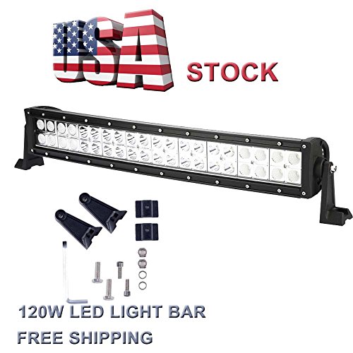 Topcarlight 22inch 120w LED Work Light Bar Flood Spot Combo Beam Lights 4wd Off Road SUV Car Boat Lamps Bar