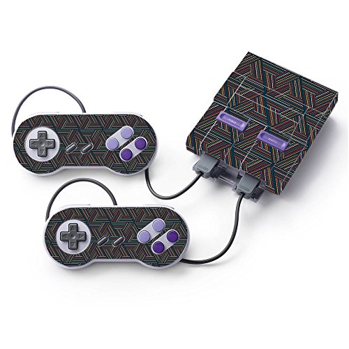 MightySkins Skin Compatible with Nintendo Super NES Classic - Triangle Stripes…