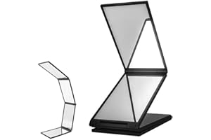 4 Way Makeup Mirror - 360 Degree Handheld Foldable Barber Mirrorsfor Hair Cuting, Styling, Grooming