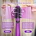 Upgraded One Step Hair Dryer Brush, Gemeita Hot Air Brush Detachable Negative Ions Hair Styler Volumizer, Anti-scald Round Hair Straightener for All Types of Hair, Fuchsiathumb 2