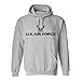 zerogravitee Air Force Pullover Hooded Sweatshirt in Sport Grey - X-Large