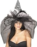 Rubie's Costume Co Zebra Witch Hat with Fthr/Vl Costume