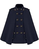 Poncho Donna Melifluos - Design Reversibile, Collo A Scialle, 100% Viscosa, Autunno/Inverno - Foto 3