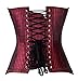 Charmian Women's Steampunk Retro Brocade Victorian Stripe Boned Bustier Corset